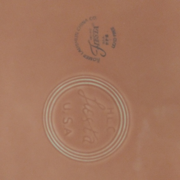 Vintage Homer Laughlin Oval Large Serving Platter Fiesta Rose Pink - Picture 3 of 4